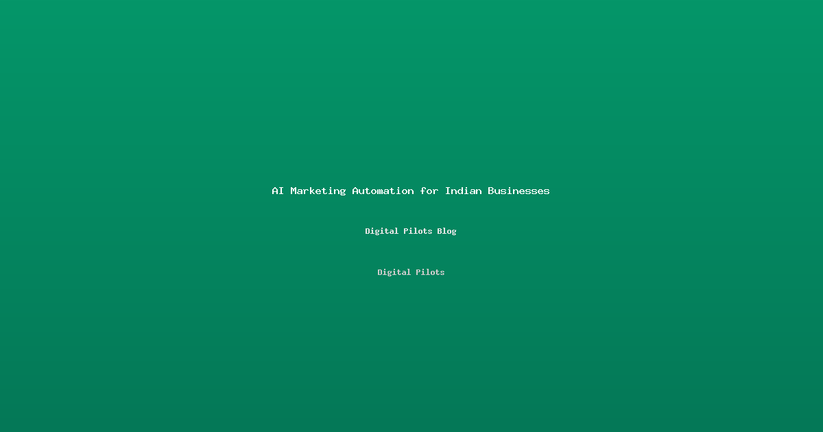 AI Marketing Automation Workflows That Save Indian Businesses 40% on Costs