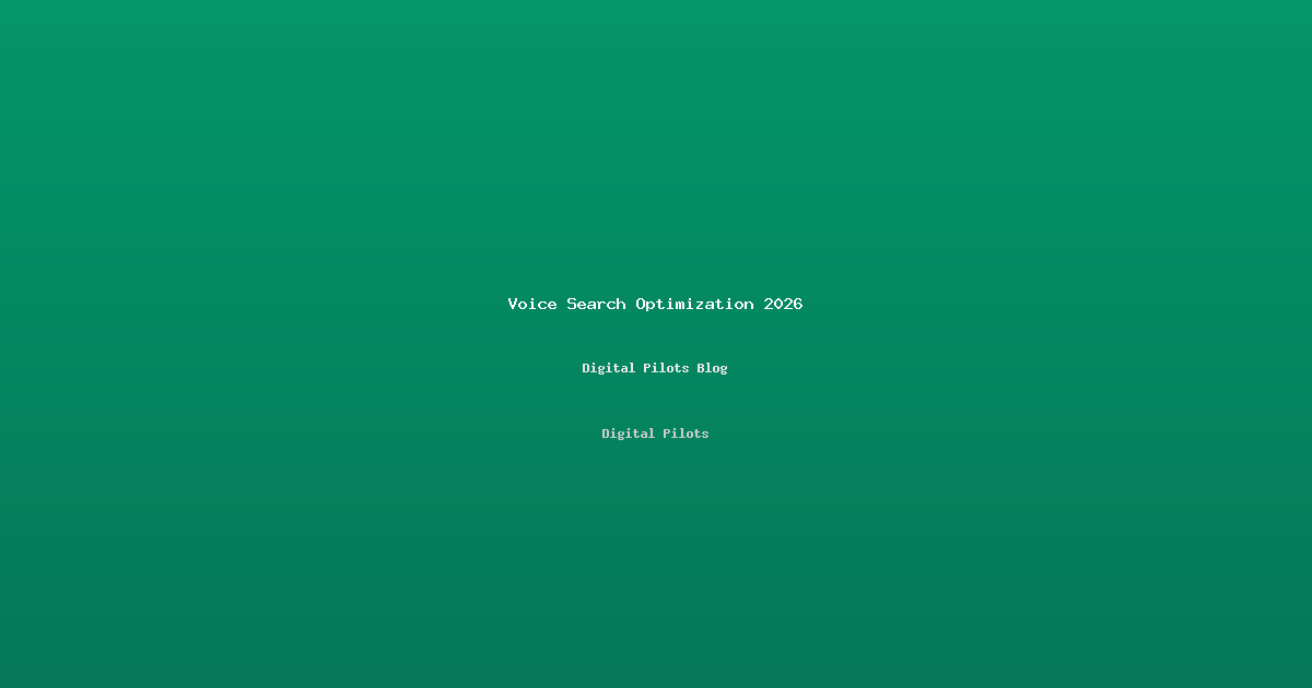 Voice Search & Conversational AI Optimization 2026: How to Win When 50% of Searches Are Spoken