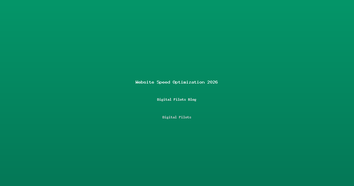 Website Speed Optimization 2026: How 1 Second Faster Loading = 2–5X Higher Conversions